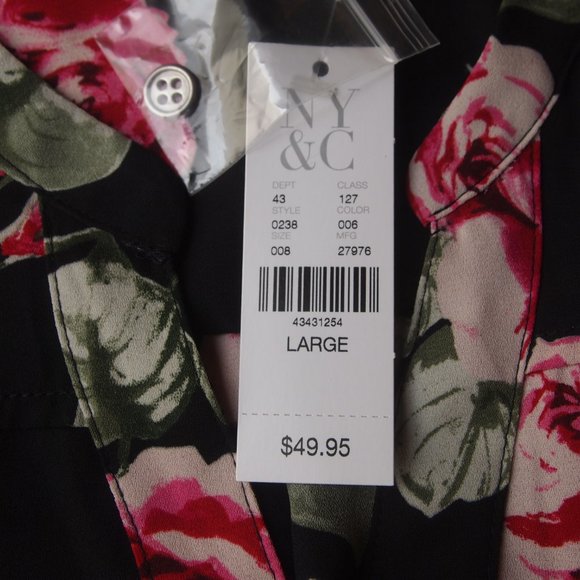 New York & CO Flowered Blouse - Picture 2 of 5